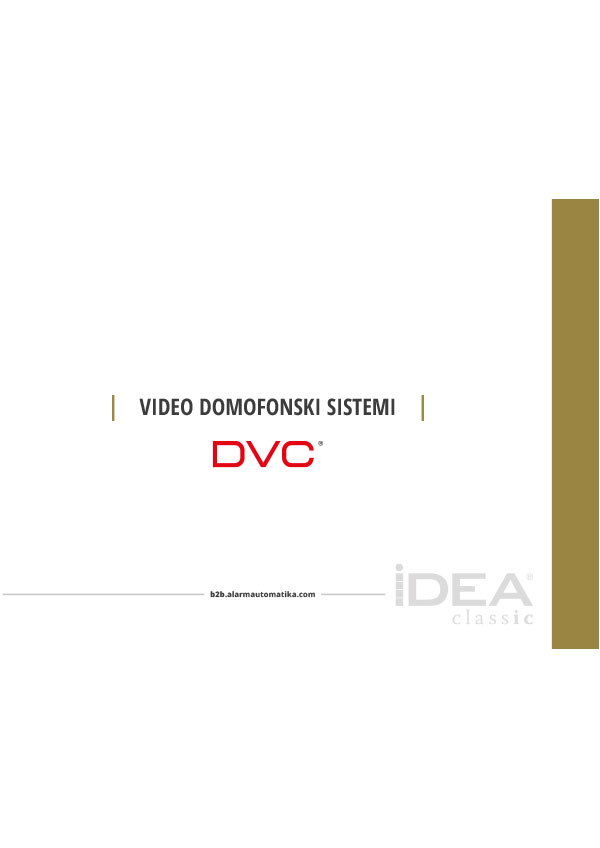 DVC video domofonski sistemi